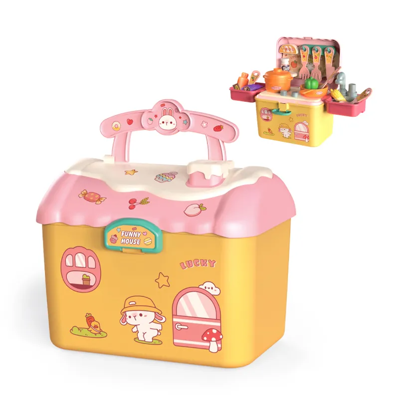 Plastic Vegetables Wholesale Vegetable Fruit Food Cooking Pretend Play Small Kitchen Set Toy for Kids