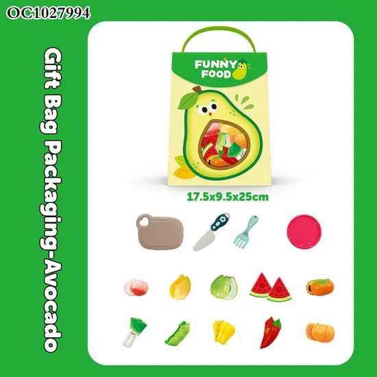 Wholesale Montessori Set for Girls Learning Educational Plastic Vegetable Fruit Cutting Kitchen Toys