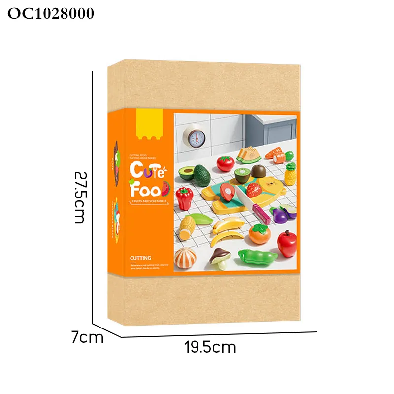 Wholesale Educational Playing Pretend Simulation Tool Cutting Fruit Children's Plastic Kitchen Plastic Toy for Kids