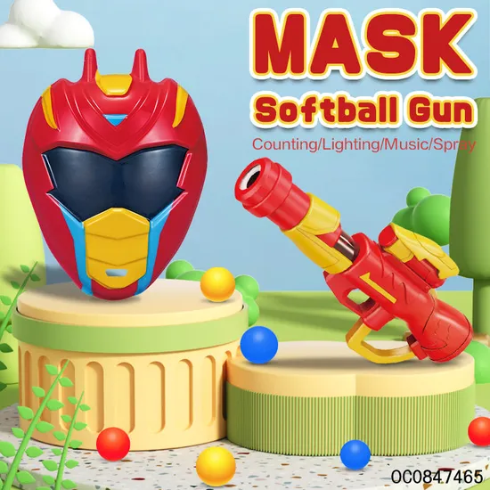 Wholesale Plastic Soft EVA Foam Ball Toy Airsoft Gun for Kids with Mask