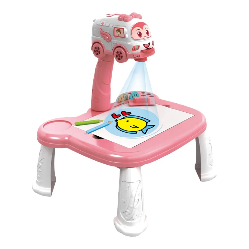 Montessori Children LED Light Projector Painting Art Desk Table Wholesale Magnetic Drawing Board
