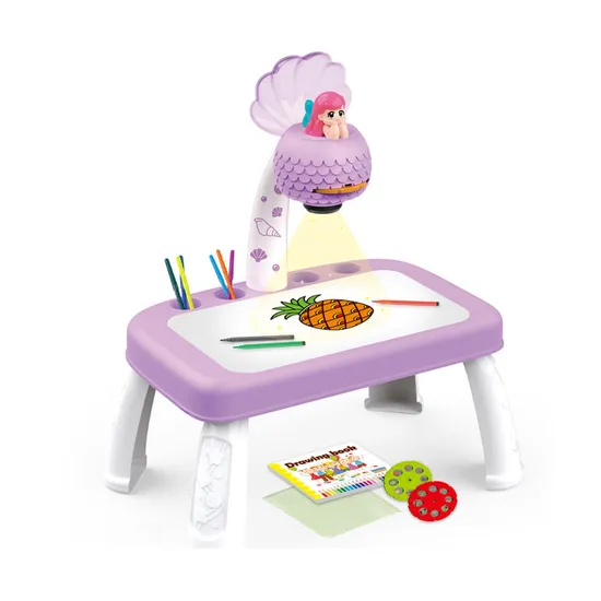 Children LED Projector 12PCS Pen Book Projector Slides Painting Wholesale Magnetic Writing Drawing Table Board