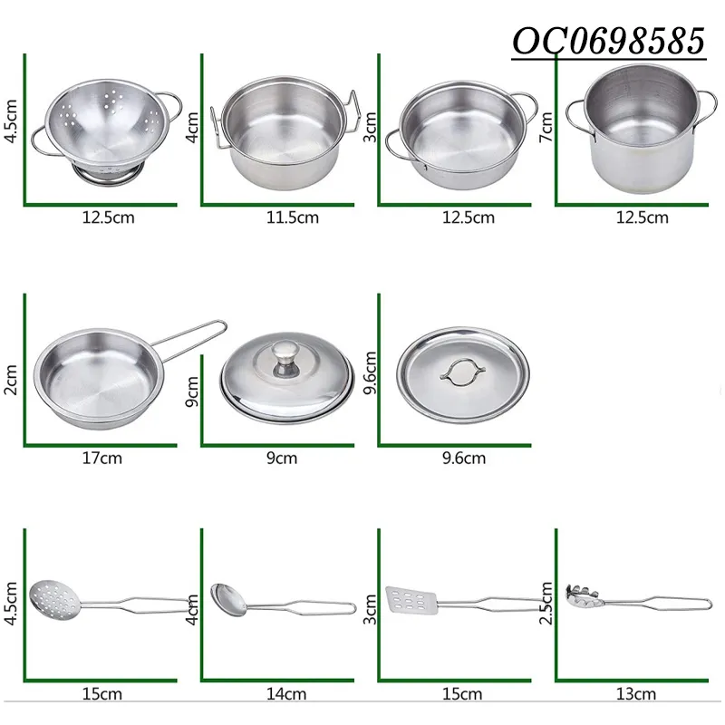 Wholesale Best Kids Girls Toys Steel Kitchen Tool Cooking Set Vegetable Fruit Food Toys