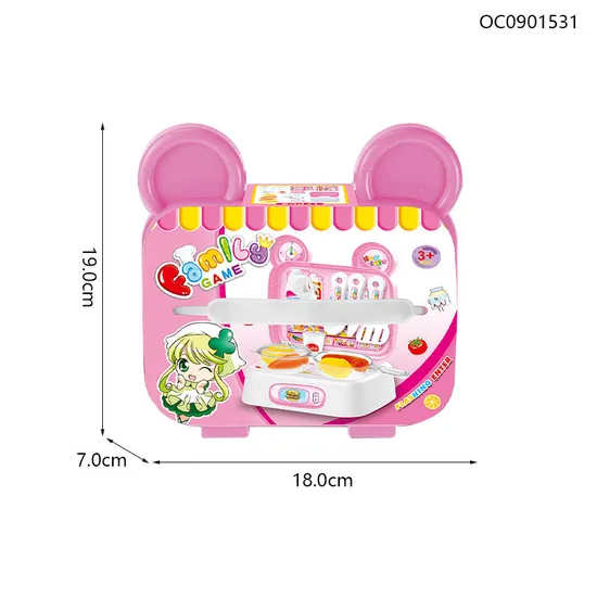 Wholesale Plastic Girls Kitchen Role Play Set Pretend Play Food Vegetable Fruit Food Toys for Kids