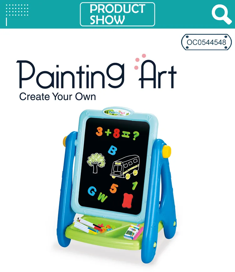 Montessori Plastic Toy Activity Learning Table Magnetic Writing Children Popular DIY Drawing Board
