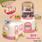 Girls kitchen Tools Cooking Cookware Set Pretend Play Food Toys Set with Storage Box