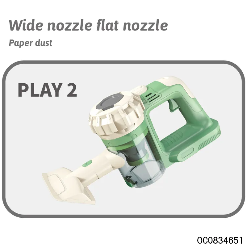 Play Educational Toy Handheld Vacuum Cleaner Plastic Preschool Indoor Cleaning Tools Toys