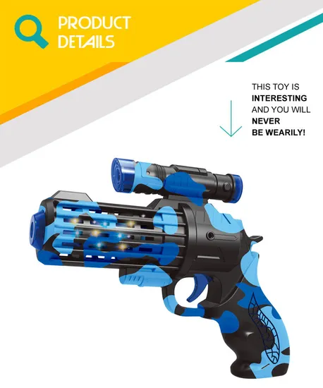Hot Selling Kids CS Game Gun Electric Gun with Laser Light Sound