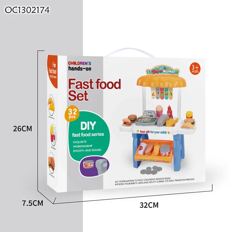 Wholesale Kids Pretend Play Food Plastic Pretend Role Play Toy Kids Children's Kitchen Set