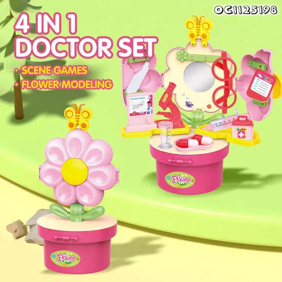 Wholesale Educational New Design Plastic Pretend Montessori Kids Doctor Hospital Play Set Toys