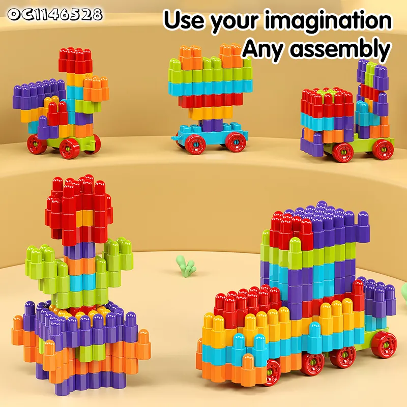 Wholesale Educational Creative Montessori Plastic 800PCS Building Block Toy