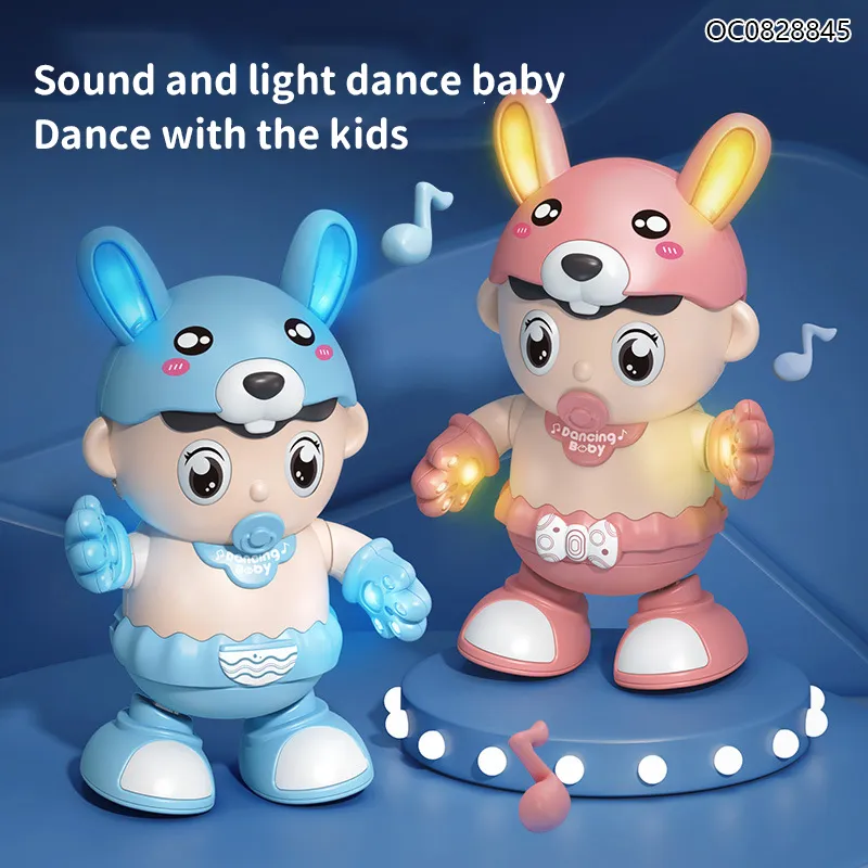 Wholesale Musical Plastic Dancing Dolls Electronic Walking Toys for Kids Girls Baby Toy with Light