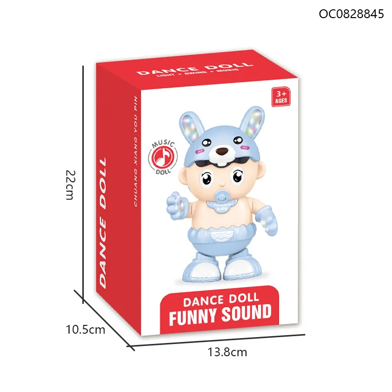 Wholesale Musical Plastic Dancing Dolls Electronic Walking Toys for Kids Girls Baby Toy with Light