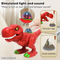 Wholesale Cute Plastic Dinosaur Egg Decoration Small Simulation Dinosaur Electric Walking Dinosaur Toys Light up Game with Sound