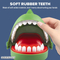6 Pieces Soft Rubber Teeth Dinosaur Finger Bite Toys Best and New Interactive Fun Game Toy for Kids Birthday Party