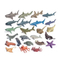 Wholesale Montessori Educational Cognitive 3D Mini Realistic Plastic Sea World Marine Animal Models Popular Toys