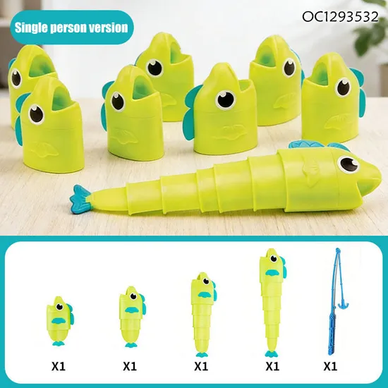 Wholesale Hand Eye Coordination Training Educational Fishing Plastic Toy Magnetic Fishing Game