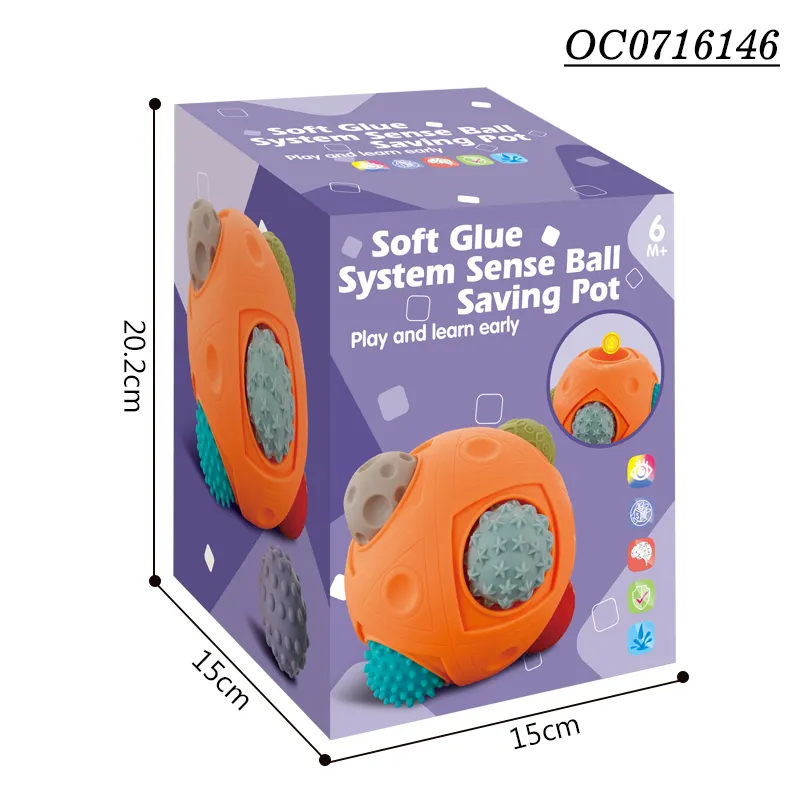 Wholesale Educational Kids Learning Sense Silicone Ball Montessori Sensory Baby Toy