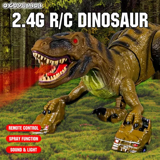 New Arrivalsimulatedtyrannosaurus Rex Large Plastic Remote Control Dinosaur Model Toy Made in China with Simulation Sound