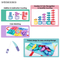 Color Sorting Cognitive Development Early Education Baby Cloth Material Sensory Toy Portable Fish Game Plastic Toy Fish Hook Kid