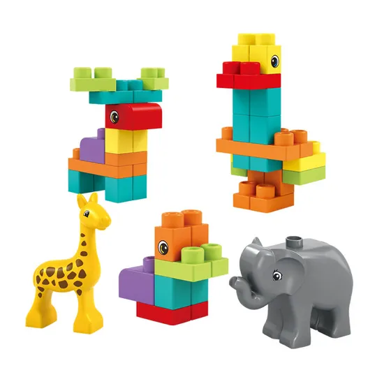 Wholesale Animals Models Early Educational Soft Play Toy Building Blocks for Kids