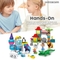 Wholesale Outdoor Blocks Zoo Park Wild Animal Model Plastic Building Blocks Toys for Kids