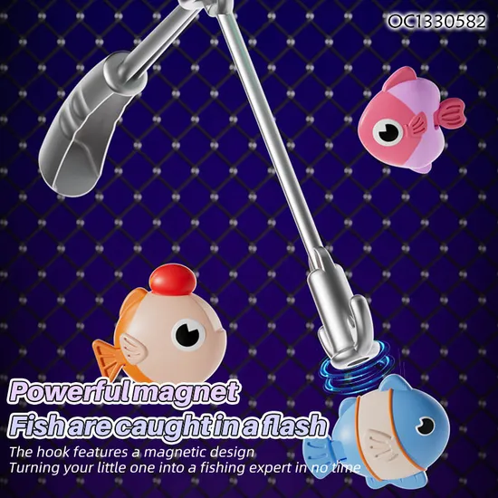 Wholesale Plastic Montessori Colorful Light Fish Tank Electronic Fishing Game Machine Toy Game for Kids