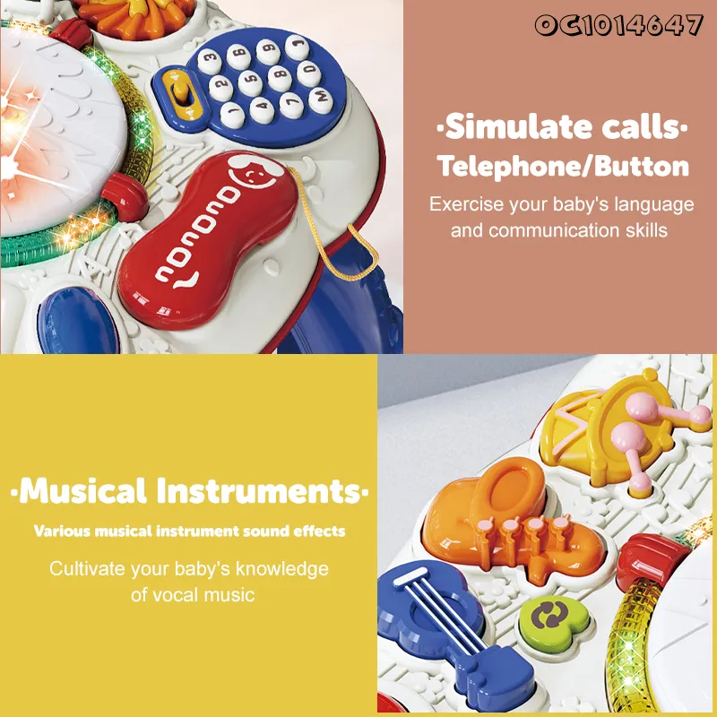 Wholesale Montessori Popular Electronic Plastic Piano Board Montessori Table Activity Educational Toys