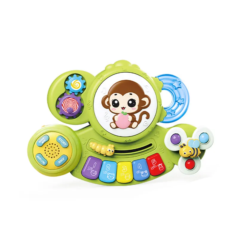 Wholesale Popular Baby Learning Educational Music Stand Hand-Eye Coordination Cartoon Piano Drum Toy