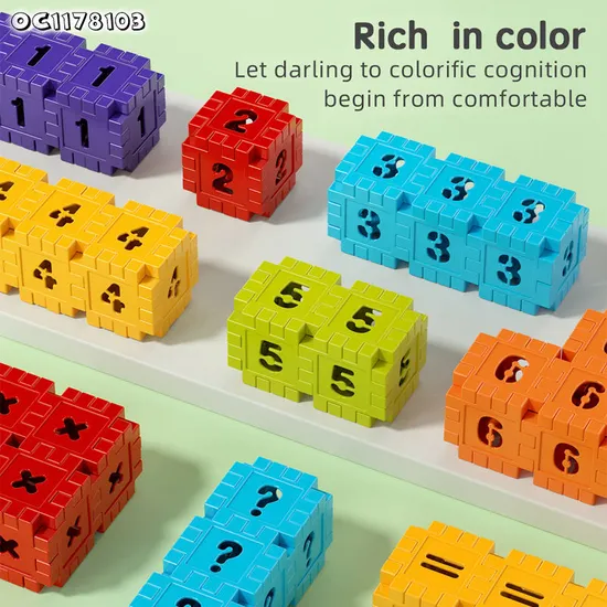 Wholesale Montessori DIY Cartoon Model Educational Plastic Building Blocks Toys for Kids