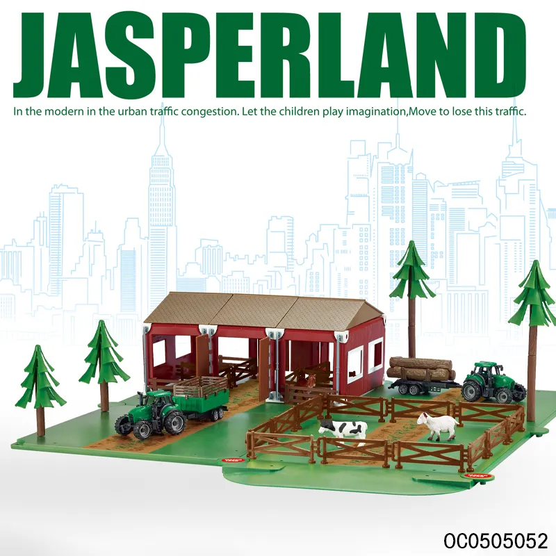 Wholesale Montessori Educational Farm Toys Animals for Kids with Plastic Truck
