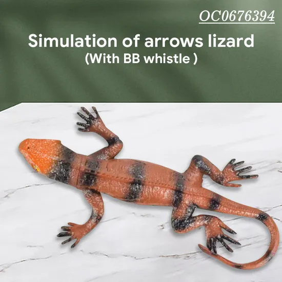 Wholesale Montessori Educational Animal Model Realistic Rubber Lizard Toys