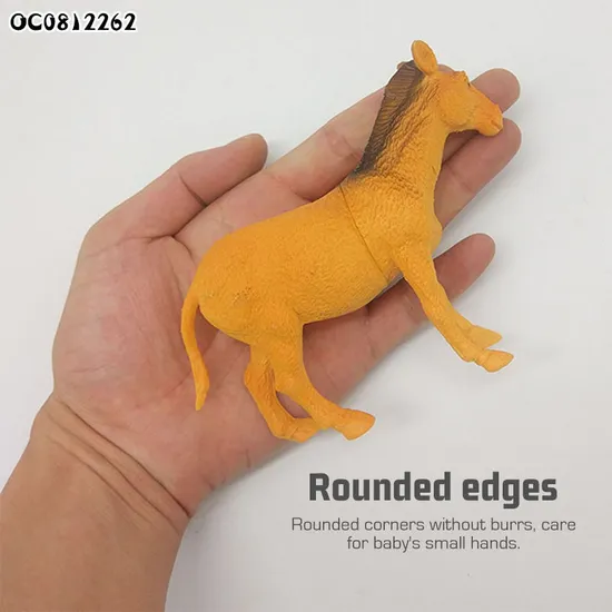 Wholesale Montessori Educational Simulated Plastic Rubber Cow Toys Farm Animal