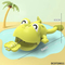 Wholesale Children Water Cute Shower Bath Swimming Plastic Frog Toy