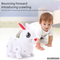 Wholesale Hot Selling Baby Flashing LED Light up Rabbit Dolls Battery Operated Animals Musical Electric Toy for Kids