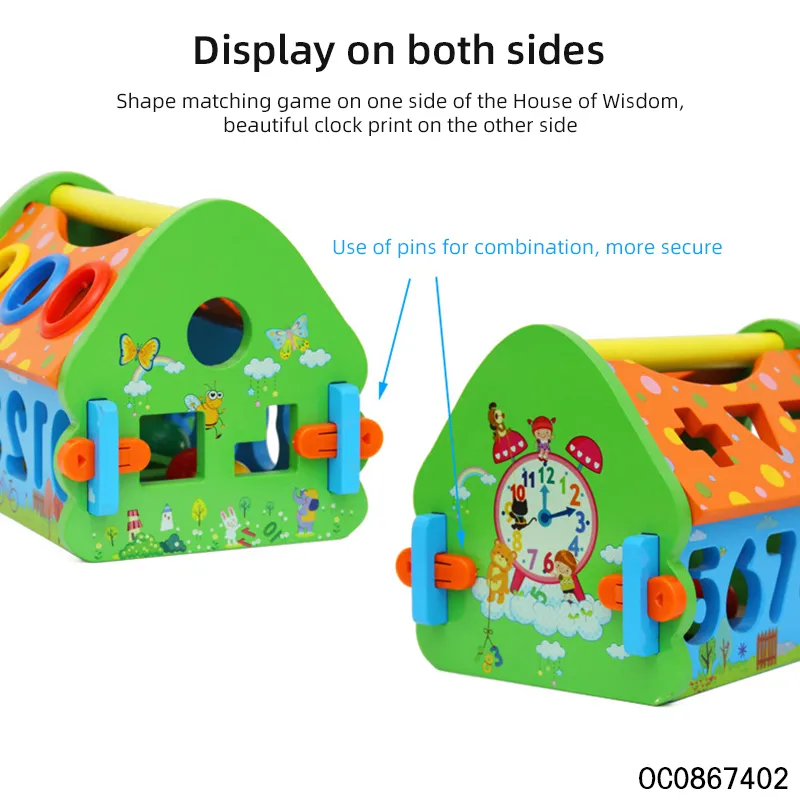 Wholesale Montessori Educational Wooden DIY Building Block Toy