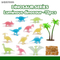12 Pieces Chinese PVC Wild Animal Luminous Children Cheap Mini Dinosaur Figurines Models Toys Wholesale From China