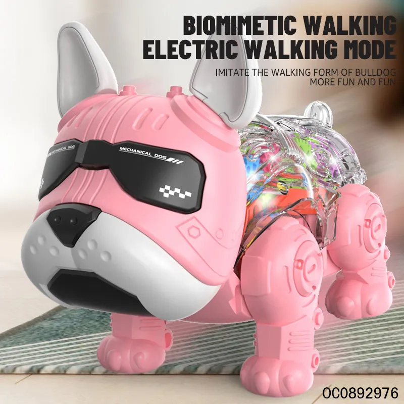 Wholesale Intelligent Electric Walking Remote Control Dog Toys with Lights and Sound