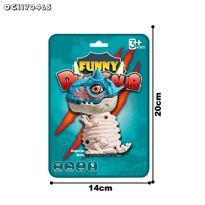 Children Stress Relief Toys Custom Adventure Interactive Open Mouth Dinosaur Gift Toy for Theme Park