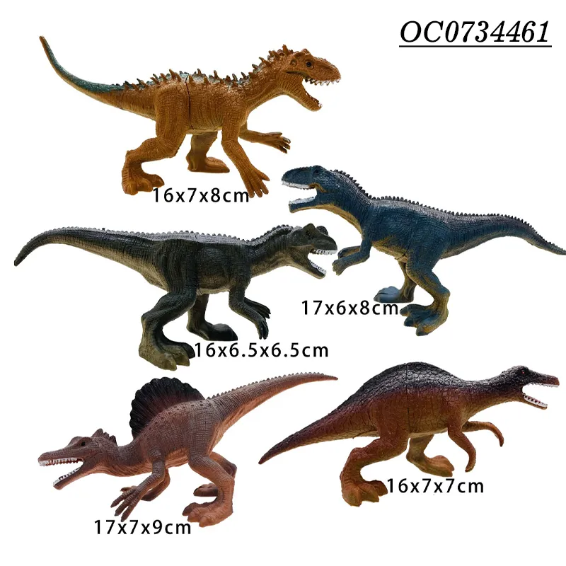 20 PCS Small OEM PVC Simulation Rubber Animals Dinosaur Toys for Sale