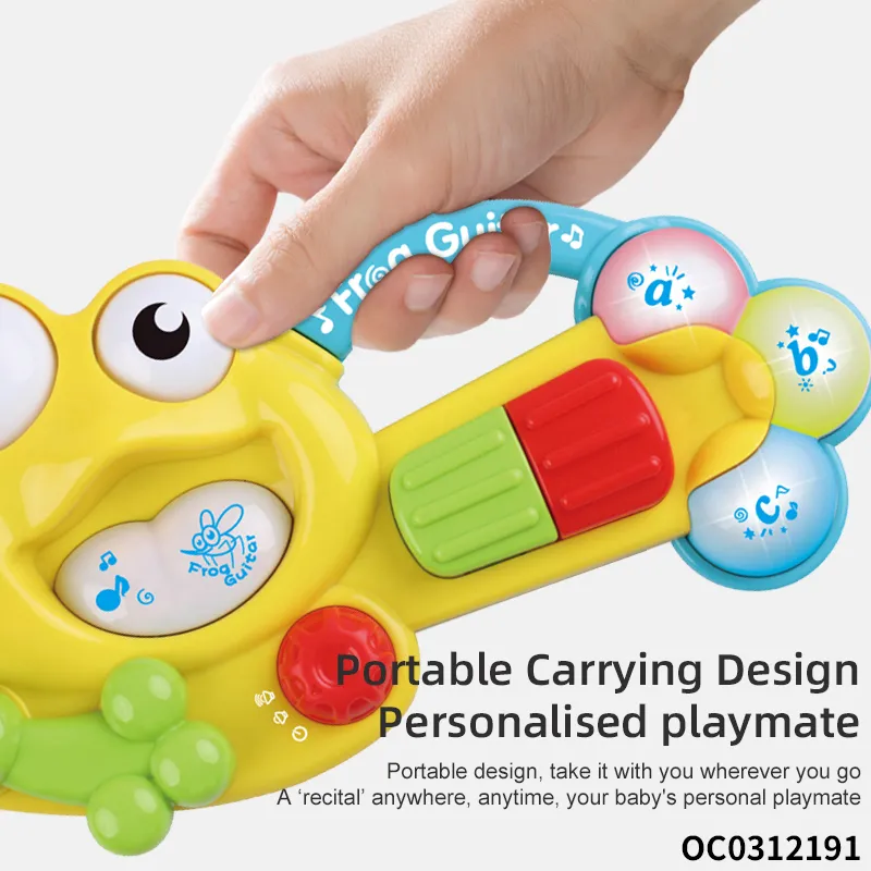 Wholesale Montessori Light Cartoon Music Electronic Keyboard Piano Musical Sensory Touch Baby Bed Bell Toy