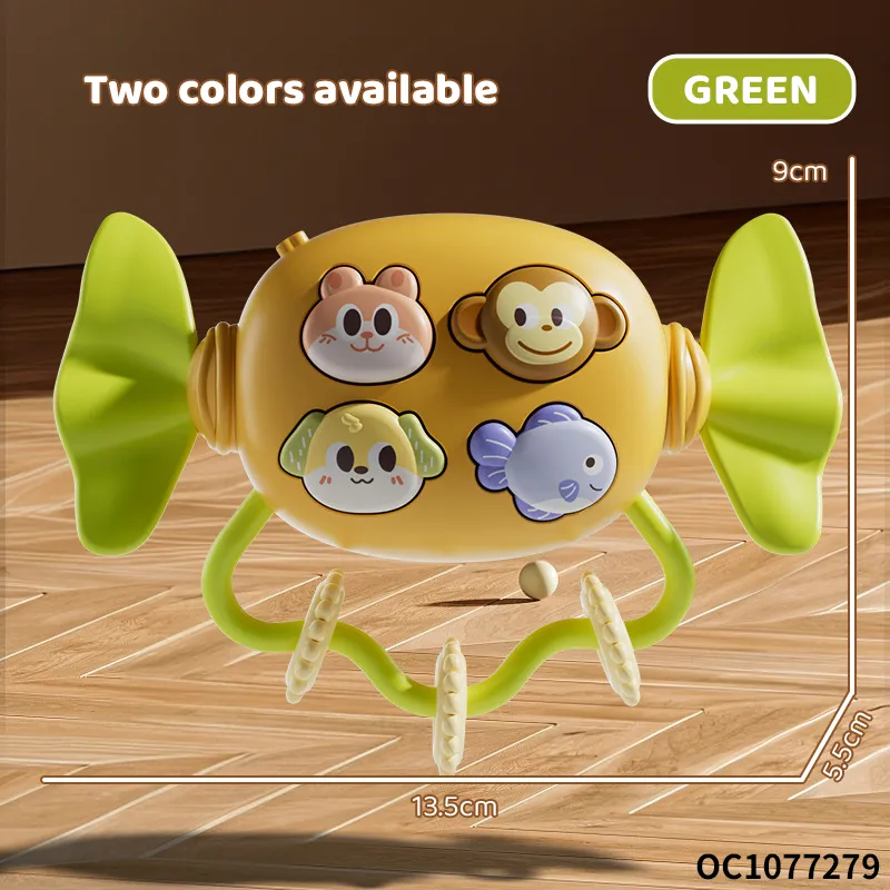 Candy-Shaped Animal Musical Instrument Sets 18 Months Soothing Baby Educational Toy Plastic Rattles Games Toy for Cognitive