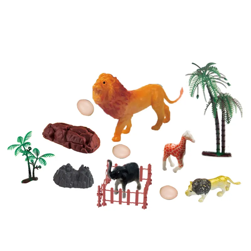 Wholesale Montessori Education Popular Cartoon Wild Animals Model Toy for Kids