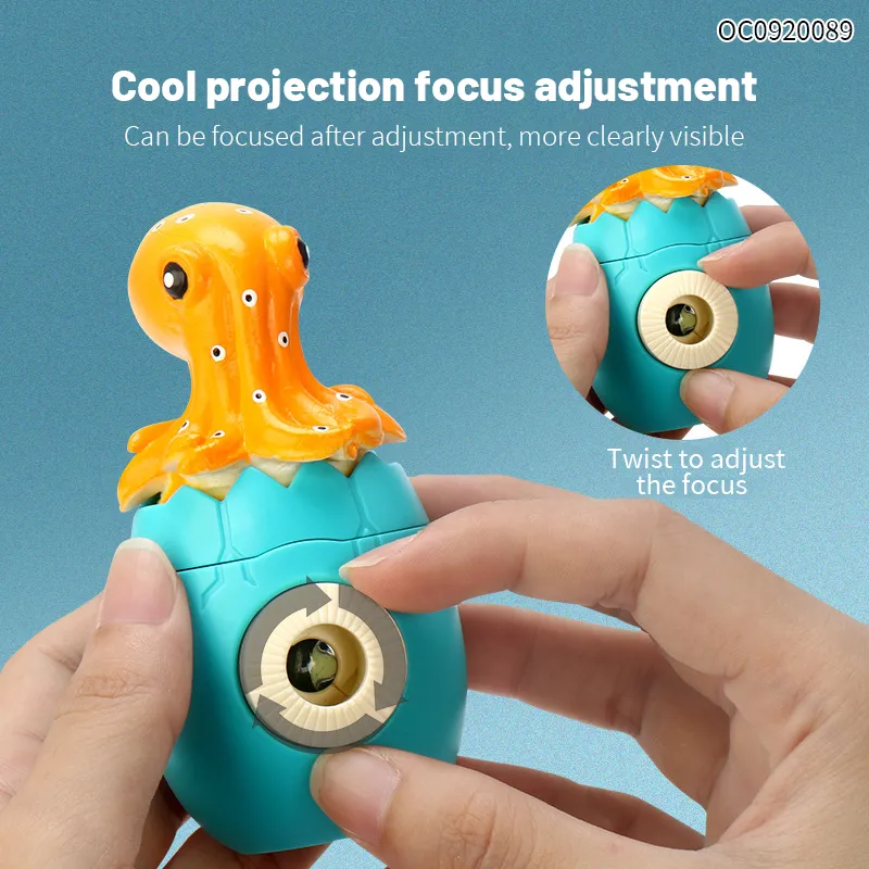 Wholesale Montessori Educational Animals Mini Projection Flashlight Light Children Toy Sets for Kids