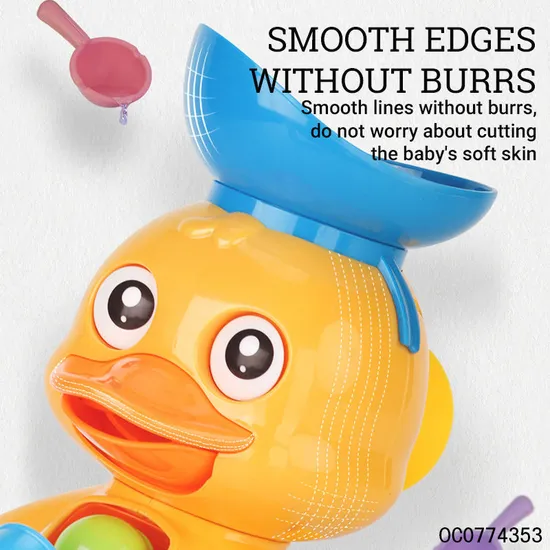 Wholesale Plastic Bathtub Funny Waterwheel Animal Baby Spray Water Bath Toy Duck