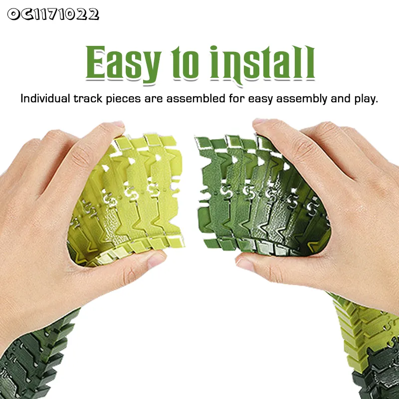 Dinosaur Theme Electric Toy Cars Train Set for Kids with 266PCS Assemble Flexible Multiple Tracks Games Toy with Liqht and Music