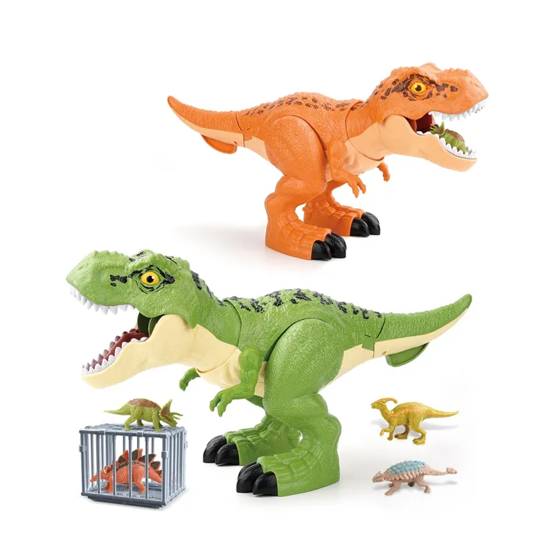 PVC Dinosaur Simulation Sound Jurassic Tyrannosaurus Rex Mechanical Electric Robot Dinosaur Toy with Moving Tail and Mouth
