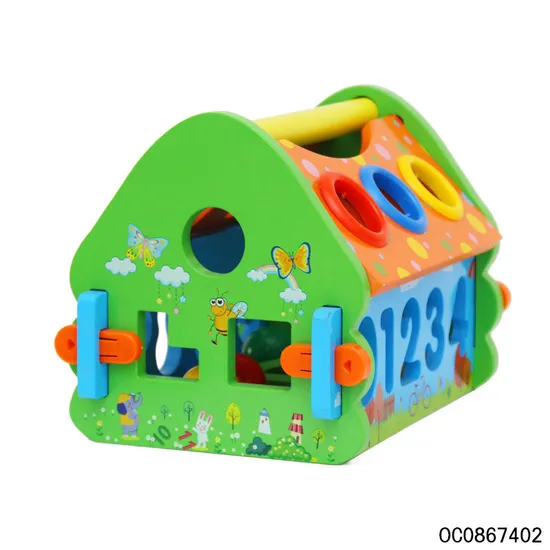 Wholesale Montessori Educational Wooden DIY Building Block Toy