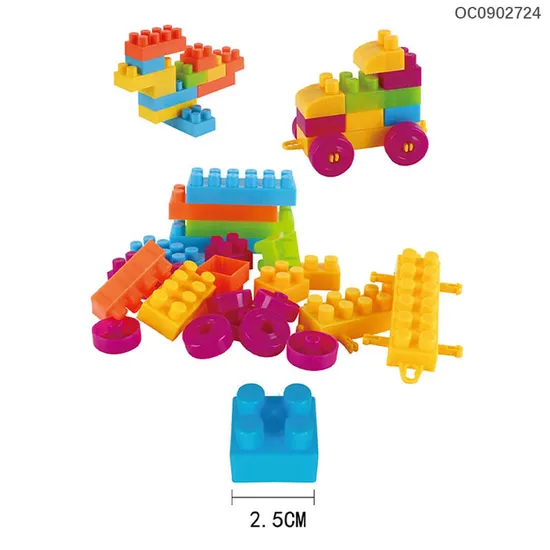 Wholesale Popular DIY Montessori Kids Cheap Baby Building Blocks Educational Baby Toys