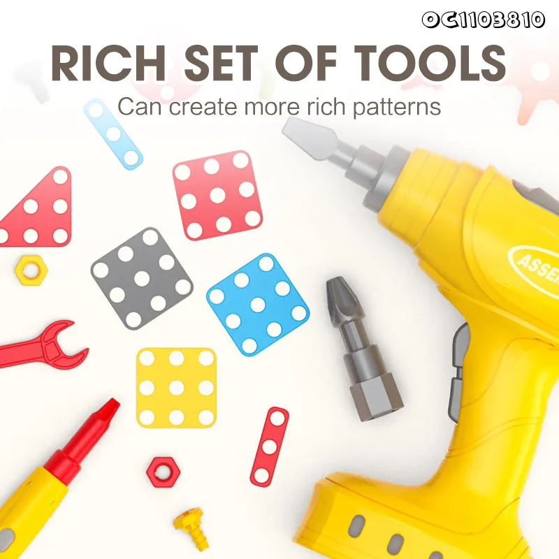 Wholesale Creative Educational DIY Colorful Electric Plastic Popular DIY Building Blocks Toy for Kids